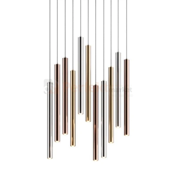 Lampa wisząca Loya pendant 11l  srebrna złota tuba chrom oświetlenie_LED led P0461-11A-B5SC Zuma Line perfektmarket.jpg