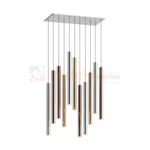 Lampa wisząca Loya pendant 11l  srebrna złota tuba chrom oświetlenie_LED led P0461-11A-B5SC Zuma Line perfektmarket.jpg