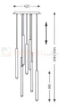 Lampa wisząca Loya pendant 9l  srebrna biała tuba chrom oświetlenie_LED led P0461-09C-B5SB Zuma Line perfektmarket.jpg