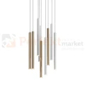 Lampa wisząca Loya pendant 9l  srebrna biała tuba chrom oświetlenie_LED led P0461-09C-B5SB Zuma Line perfektmarket.jpg