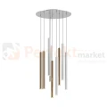 Lampa wisząca Loya pendant 9l  srebrna biała tuba chrom oświetlenie_LED led P0461-09C-B5SB Zuma Line perfektmarket.jpg