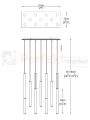 Lampa wisząca One pendant 11l  gold złota tuba kryształ oświetlenie_LED led P0461-11L-B5F7 Zuma Line perfektmarket.jpg