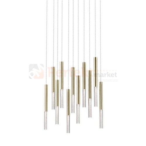 Lampa wisząca One pendant 11l  gold złota tuba kryształ oświetlenie_LED led P0461-11L-B5F7 Zuma Line perfektmarket.jpg