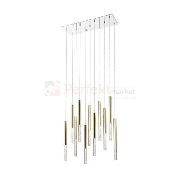 Lampa wisząca One pendant 11l  gold złota tuba kryształ oświetlenie_LED led P0461-11L-B5F7 Zuma Line perfektmarket.jpg