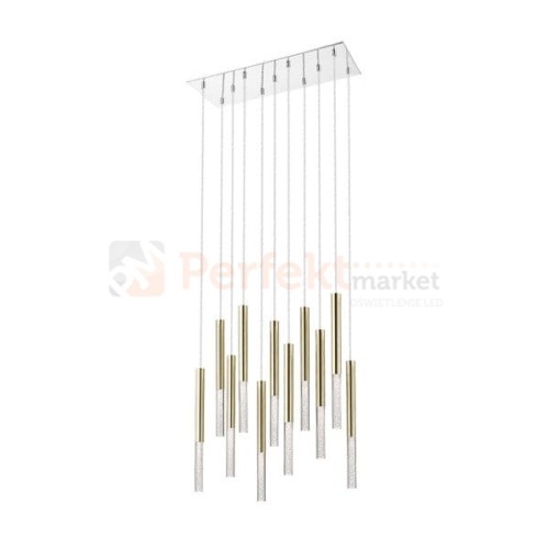 Lampa wisząca One pendant 11l  gold złota tuba kryształ oświetlenie_LED led P0461-11L-B5F7 Zuma Line perfektmarket.jpg