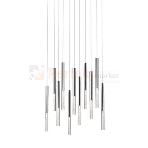 Lampa wisząca One pendant 11l  chrom srebrna akryl kryształ tuba oświetlenie_LED led P0461-11L-B5F4 Zuma Line perfektmarket.jpg