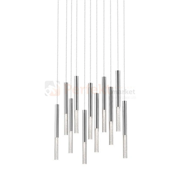 Lampa wisząca One pendant 11l  chrom srebrna akryl kryształ tuba oświetlenie_LED led P0461-11L-B5F4 Zuma Line perfektmarket.jpg