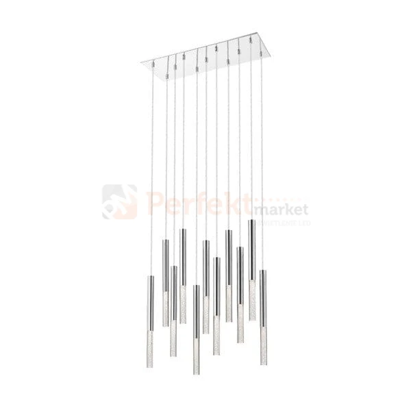 Lampa wisząca One pendant 11l  chrom srebrna akryl kryształ tuba oświetlenie_LED led P0461-11L-B5F4 Zuma Line perfektmarket.jpg