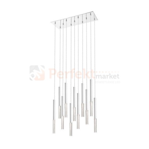 Lampa wisząca One pendant 11l  biała white akryl kryształ tuba oświetlenie_LED led P0461-11L-B5S8 Zuma Line perfektmarket.jpg