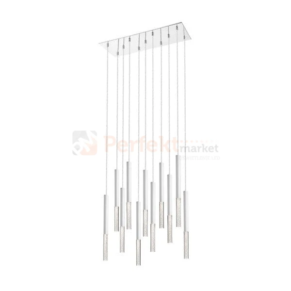 Lampa wisząca One pendant 11l  biała white akryl kryształ tuba oświetlenie_LED led P0461-11L-B5S8 Zuma Line perfektmarket.jpg