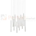 Lampa wisząca One pendant 11l  biała white akryl kryształ tuba oświetlenie_LED led P0461-11L-B5S8 Zuma Line perfektmarket.jpg
