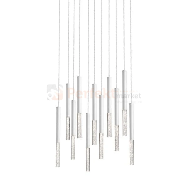 Lampa wisząca One pendant 11l  biała white akryl kryształ tuba oświetlenie_LED led P0461-11L-B5S8 Zuma Line perfektmarket.jpg