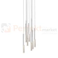 Lampa wisząca One pendant 9l  biała kryształ design tuby tuba chrom oświetlenie_LED led P0461-09L-B5S8 Zuma Line perfektmarket.jpg