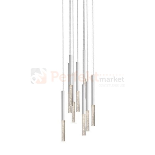 Lampa wisząca One pendant 9l  biała kryształ design tuby tuba chrom oświetlenie_LED led P0461-09L-B5S8 Zuma Line perfektmarket.jpg