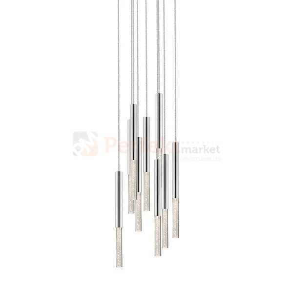 Lampa wisząca One pendant 9l  chrom srebrny kryształ design tuby tuba chrom oświetlenie_LED led P0461-09L-B5F4 Zuma Line perfektmarket.jpg