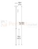 Lampa wisząca Loya pendant  złota miedź miedziana błyszcząca połysk tuba  oświetlenie_LED led P0461-01A-L7L7 zuma Line perfektmarket.jpg