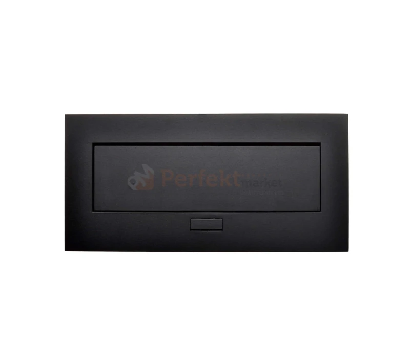 Media Port blatowy Flexi 2x230V 1xRJ45 2x USB z ładowarką 5V czarny