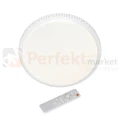 lampa sufitowa led ze ściemniaczem plafon panel kryształowy 50_cm 66W cruz oświetlenie_LED ML4220 z_pilotem na_pilota światło_dzienne okno_w_suficie perfektmarket
