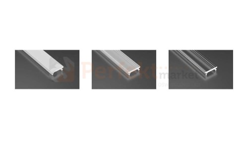 Klosze klosz do profili LED x Mico wąski mrożony transparentny przezroczysty mleczny osłonka plastikowa perfektmarket sklep oświetlenie_led