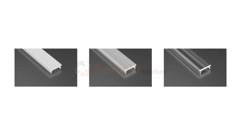Klosze Lumines slim PVC do profili LED typ X, Mico [warianty]