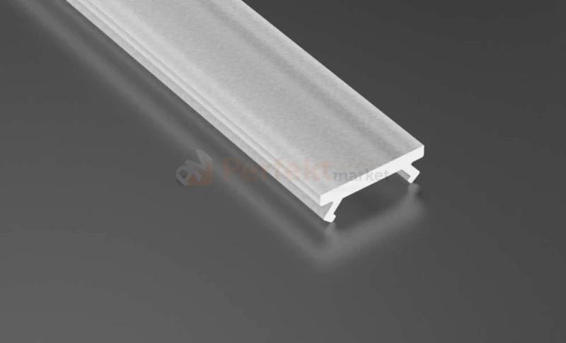 Klosze Lumines slim PMMA frosted mleczny do profili LED typ X, Mico [warianty]