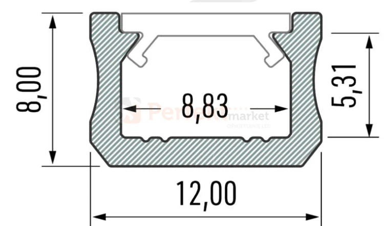 profil aluminiowy meblowy oświetlenie_led led napowierzniowy nawierzchniowy nakladany typ x biały lakierowany perfektmarket olsztyn.jpg