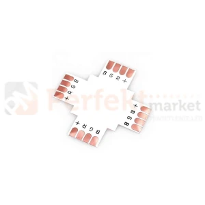 Złączka krzyżowa PCB do taśm LED RGB 10mm