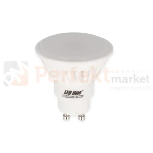 Żarówka LED GU10 mocna 230V 10W 1000lm SMD klosz mleczny