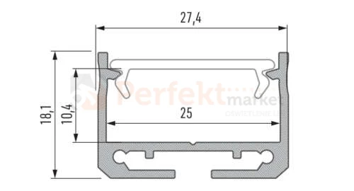 profil aluminiowy meblowy oświetlenie_led led szeroki szerszy napowierzniowy nawierzchniowy nakladany sileda biały lakierowany perfektmarket olsztyn.jpga