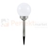 lampa ogrodowa solarna LED oświetlenie_led kula biała panel_słoneczny fotowoltaiczny czujka zmierzchu czujnik_zmierzchu
