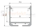 profil aluminiowy meblowy oświetlenie_led led głęboki szeroki szerszy napowierzniowy nawierzchniowy nakladany dileda srebrny anodowany perfektmarket olsztyn.jpga