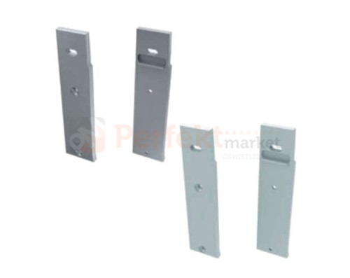 Zaślepki do profilu Flaro z otworem aluminiowa alu srebrna biała perfektmarket sklep elektryczny oświetlenie_led