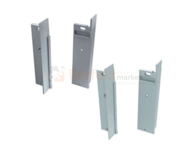 Zaślepki do profilu Flaro z otworem aluminiowa do_zabudowy alu srebrna biała perfektmarket sklep elektryczny oświetlenie_led