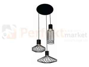 Lampa Pico III Black-Gold Nowodvorski 8863 zwis loft