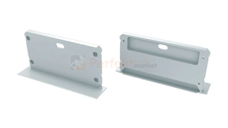 Zaślepki do profilu inLargo aluminium z otworem