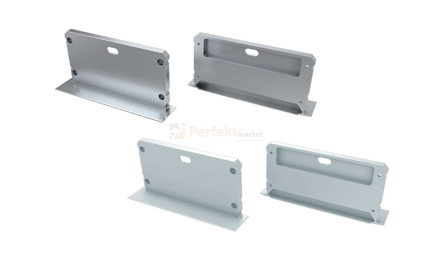 Zaślepki do profilu inLargo lumines wpuszny głęboki szeroki z_otworem aluminiowa alu srebrna biała perfektmarket sklep elektryczny oświetlenie_led