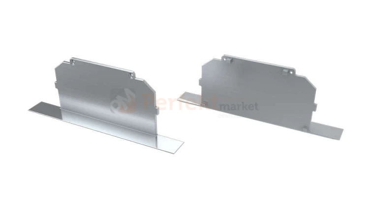 Zaślepki do profilu Largo M3 pełna lumines wpuszny głęboki szeroki z_otworem aluminiowa alu srebrna biała perfektmarket sklep elektryczny oświetlenie_led