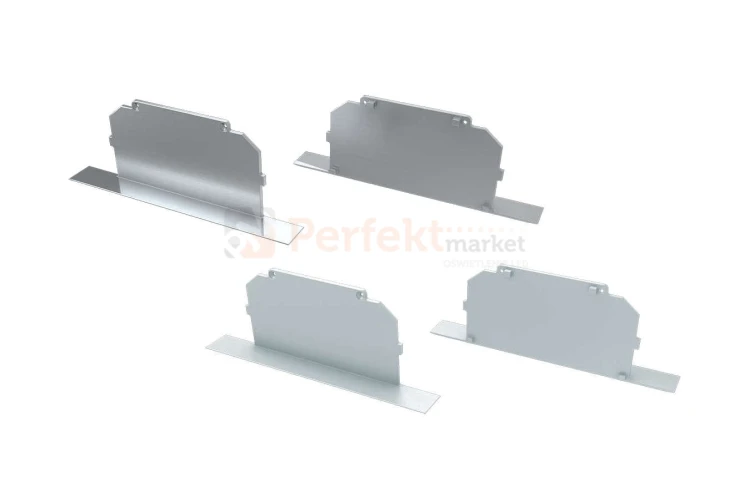 Zaślepki do profilu Largo M3 pełna lumines wpuszny głęboki szeroki z_otworem aluminiowa alu srebrna biała perfektmarket sklep elektryczny oświetlenie_led