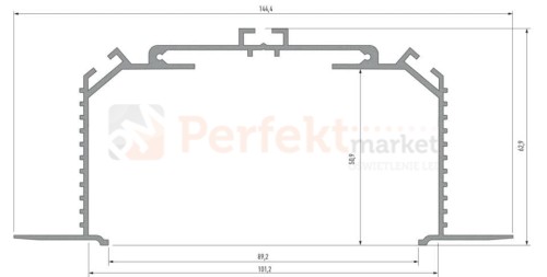 profil aluminiowy oświetlenie_led led głęboki montażowy pomocniczy largo_m3 biały lakierowany perfektmarket olsztyn
