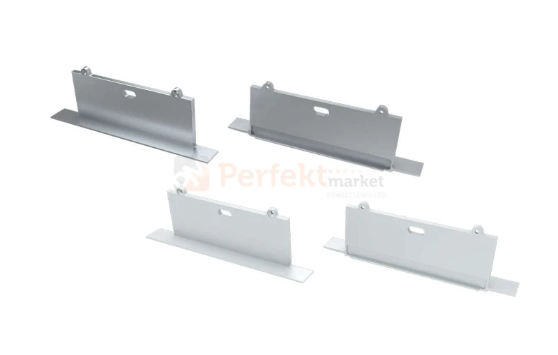 Zaślepki do profilu Sorga aluminium z otworem