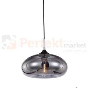 Lampa wisząca VALIO MDM2093/1 A Italux szklana ciemne szkło skandynawska