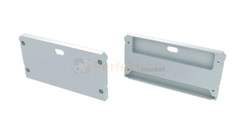 Zaślepka do profilu Largo aluminium z otworem