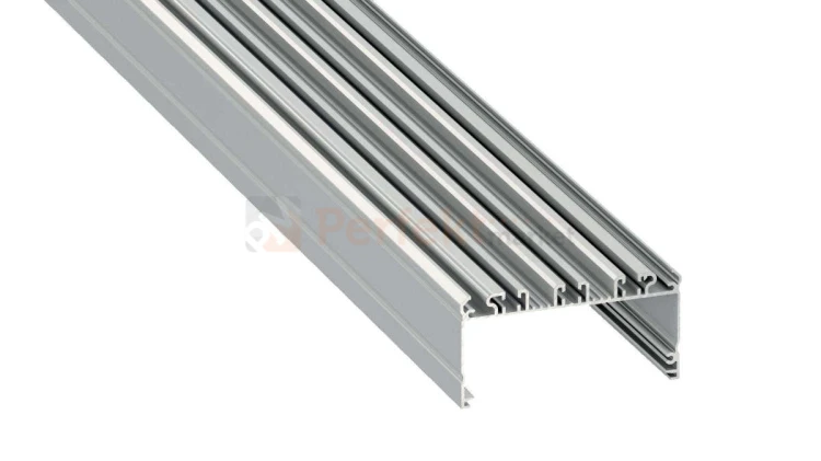 profil aluminiowy meblowy oświetlenie_led led głęboki szeroki szerszy wpuszczany napowierzchniowy Largo srebrny anodowany perfektmarket