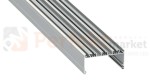 profil aluminiowy meblowy oświetlenie_led led głęboki szeroki szerszy wpuszczany napowierzchniowy Largo srebrny anodowany perfektmarket