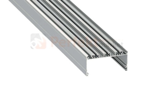 profil aluminiowy meblowy oświetlenie_led led głęboki szeroki szerszy wpuszczany napowierzchniowy Largo srebrny anodowany perfektmarket
