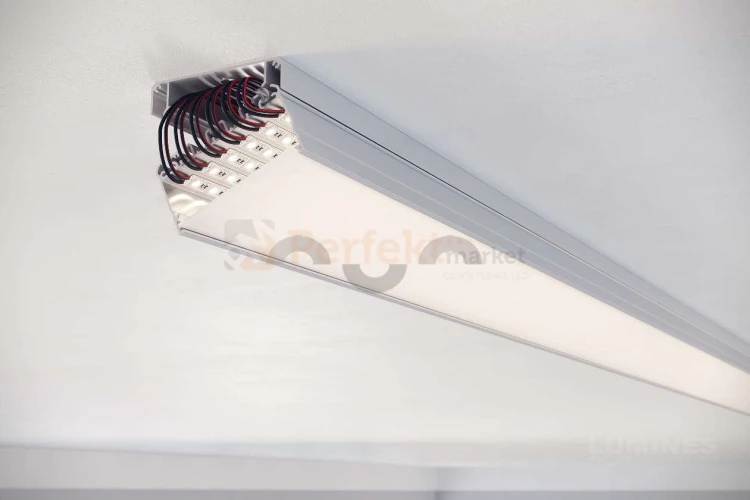 profil aluminiowy meblowy oświetlenie_led led głęboki szeroki szerszy wpuszczany napowierzchniowy Largo lakierowany biały perfektmarket