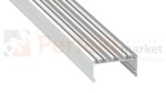 profil aluminiowy meblowy oświetlenie_led led głęboki szeroki szerszy wpuszczany napowierzchniowy Largo lakierowany biały perfektmarket