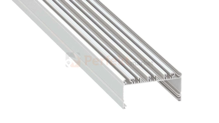 profil aluminiowy meblowy oświetlenie_led led głęboki szeroki szerszy wpuszczany napowierzchniowy Largo lakierowany biały perfektmarket