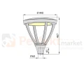 Oprawa LED Round 40W IP65 SMD 4000K wymiary perfektmarket.jpg