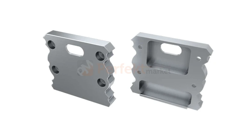 Zaślepka do profilu Talia aluminium z otworem